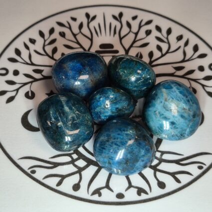 Pierre roulée Apatite bleue AA