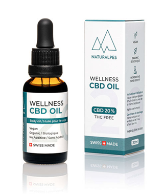 Huile CBD Wellness 20% Sans THC – 100% Suisse