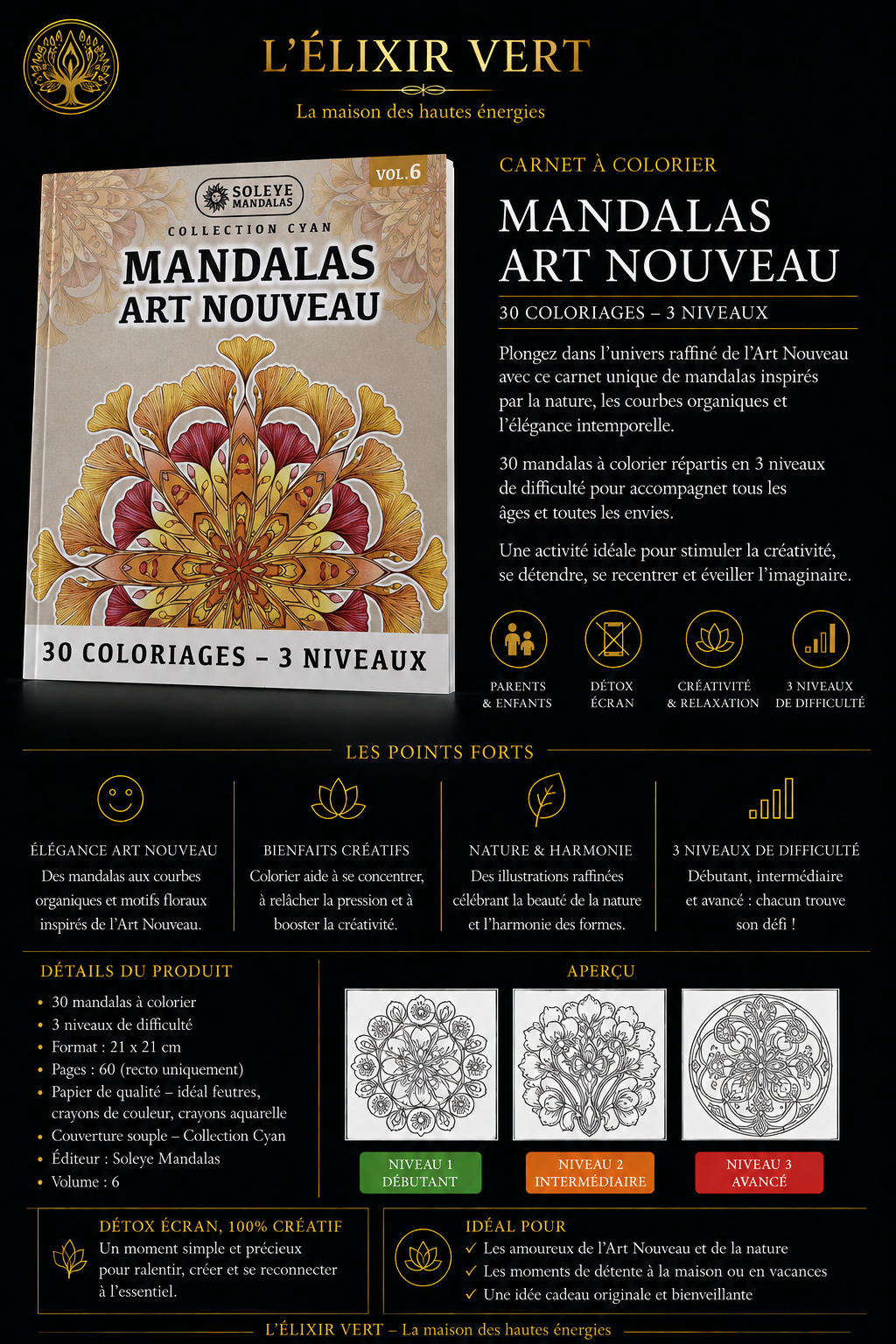 MANDALAS ART NOUVEAU