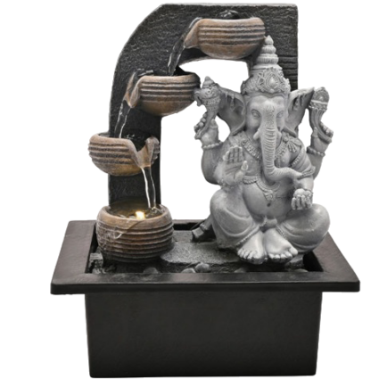 Fontaine à eau intérieure LED Ganesh