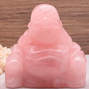 Bouddha Quartz rose 5cm