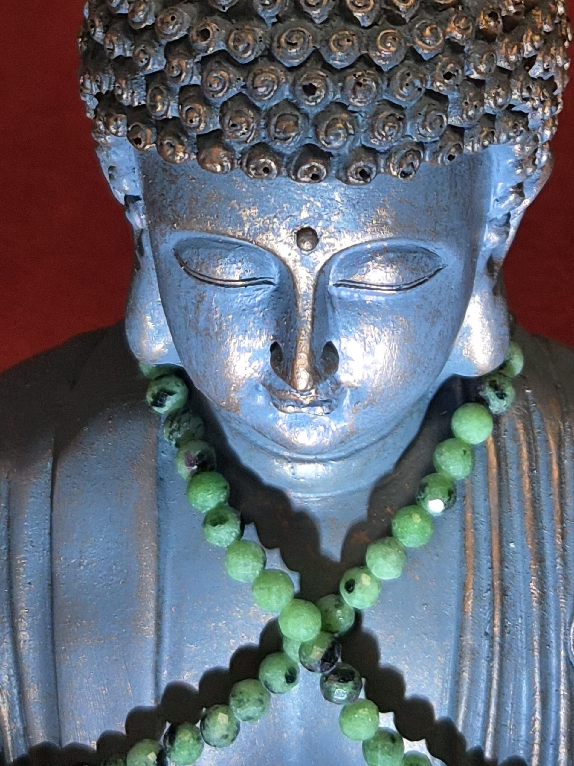 Collier Facetté Rubis Zoïsite
