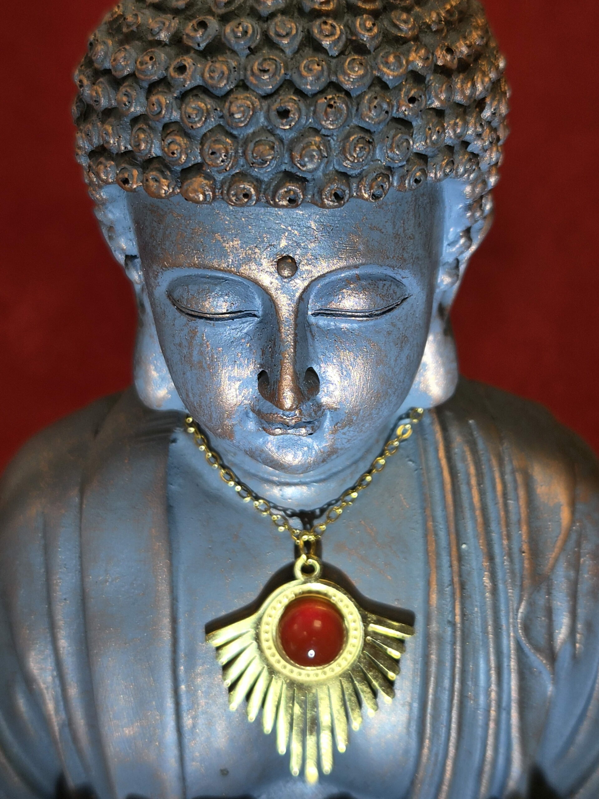 Collier Néphra Doré Cornaline