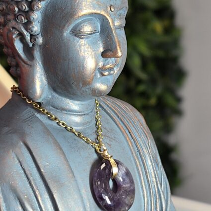 Collier Loa Doré Améthyste