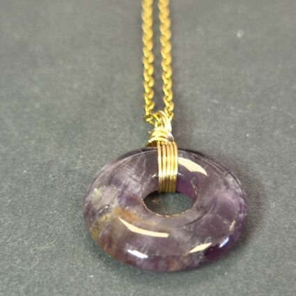 Collier Loa Doré Améthyste