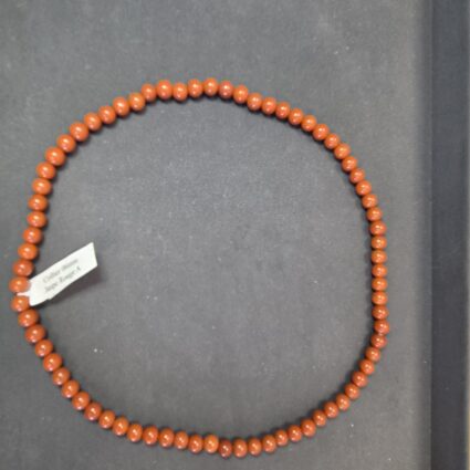 Collier Boules Jaspe Rouge