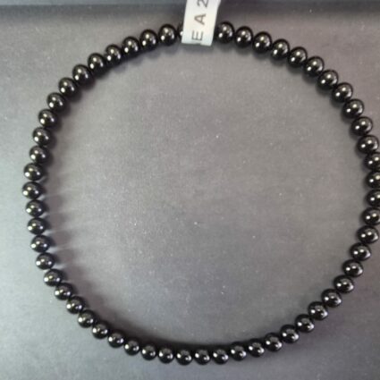 Collier Boules Tourmaline Noire