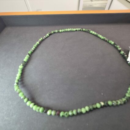 Collier Facetté Rubis Zoïsite