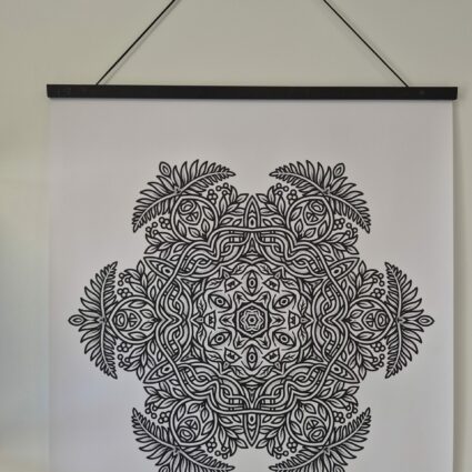 Poster Mandala avec support mural
