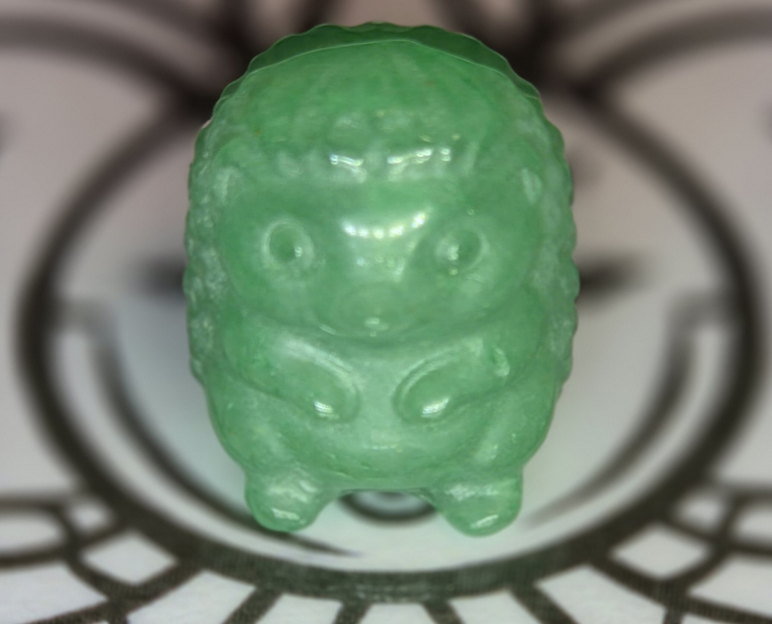Hérisson aventurine verte