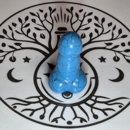 AGATE BLEUE SCULPTÉE 
