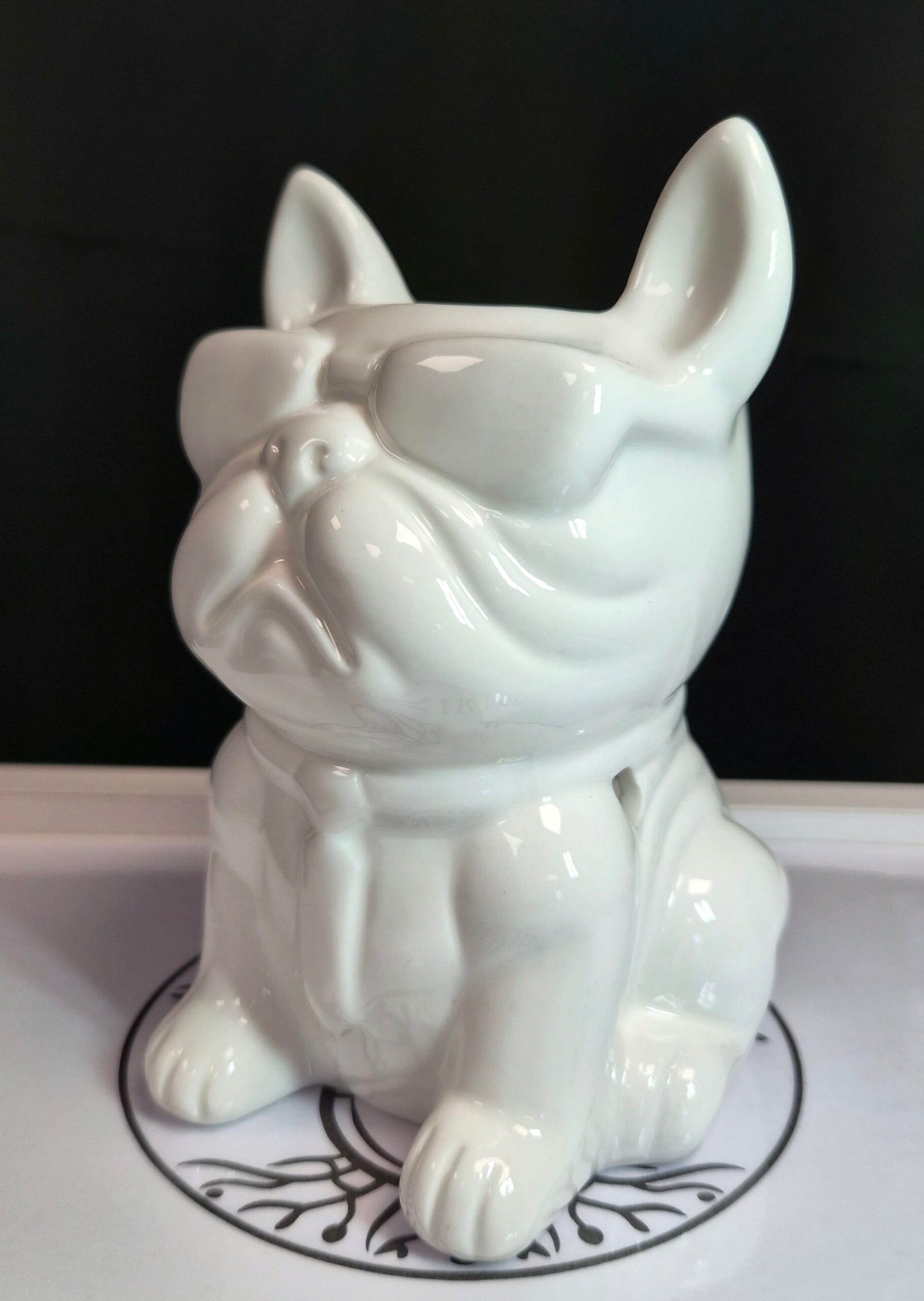 Diffuseur d’huile – Bouledogue Français Blanc