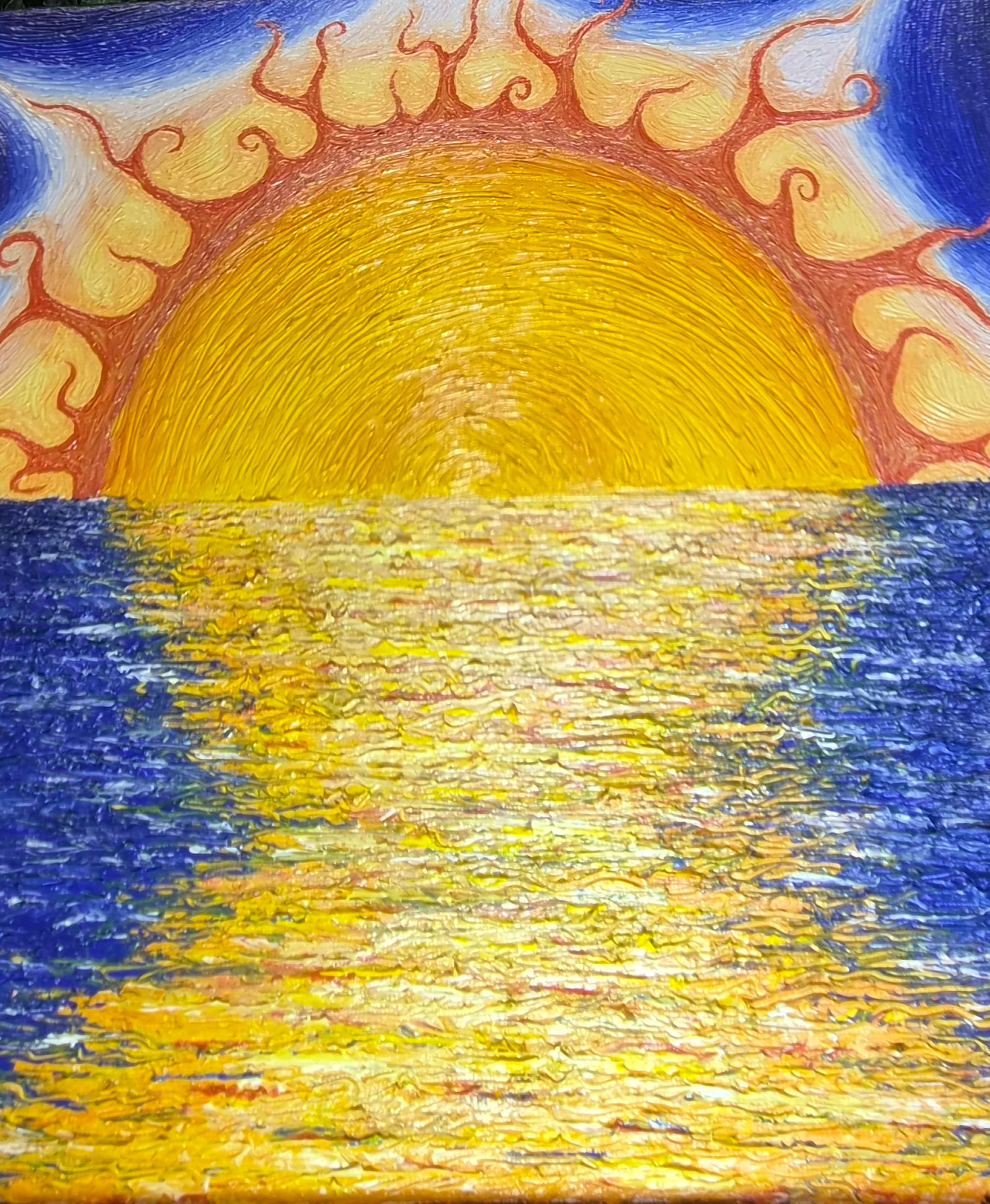 Toile Soleil couchant