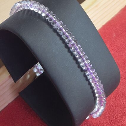 Bracelet DONUT 06 mm — Améthyste claire du Brésil AAA