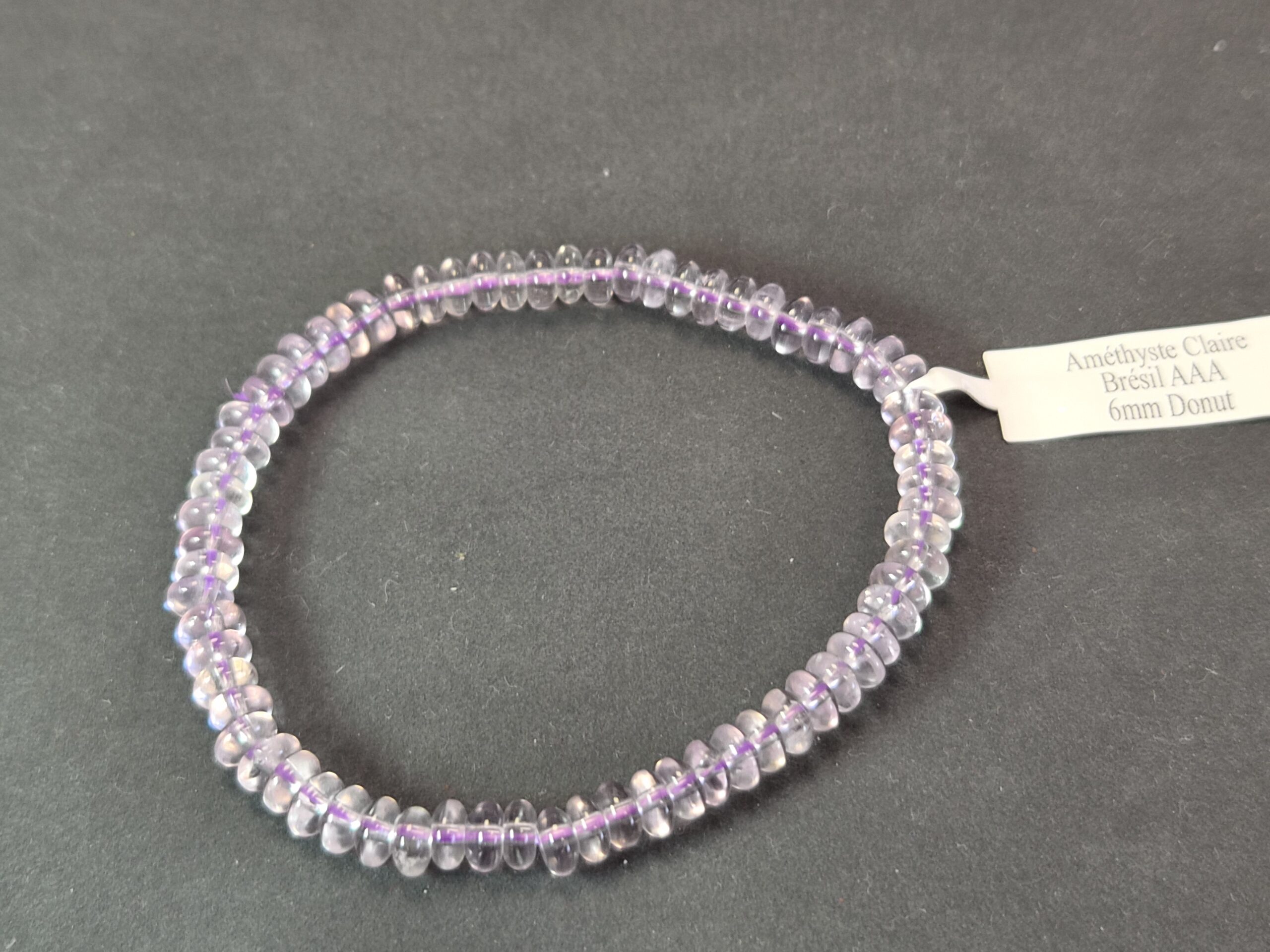 Bracelet Améthyste Claire AAA