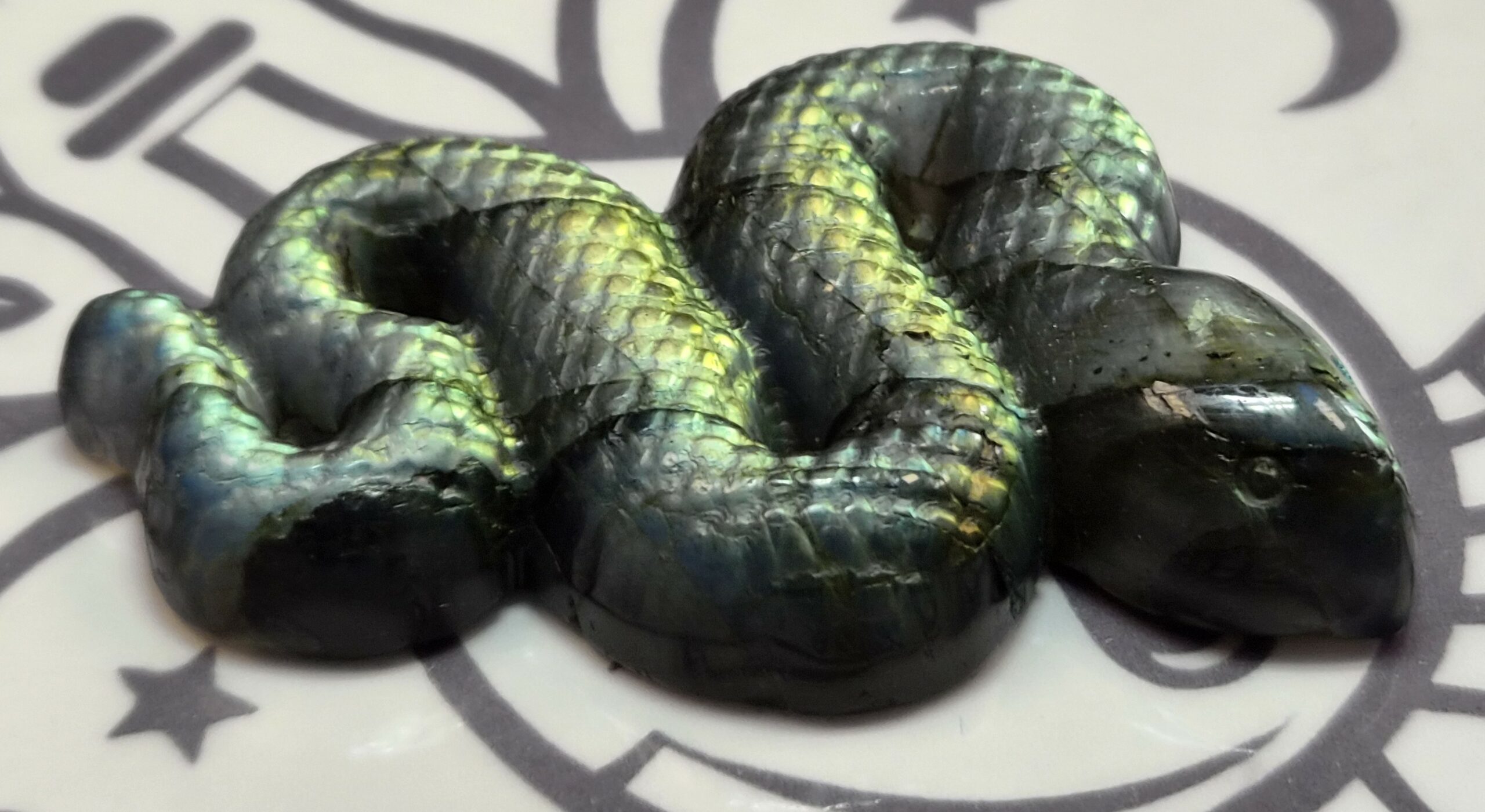 Serpent en Labradorite AA+