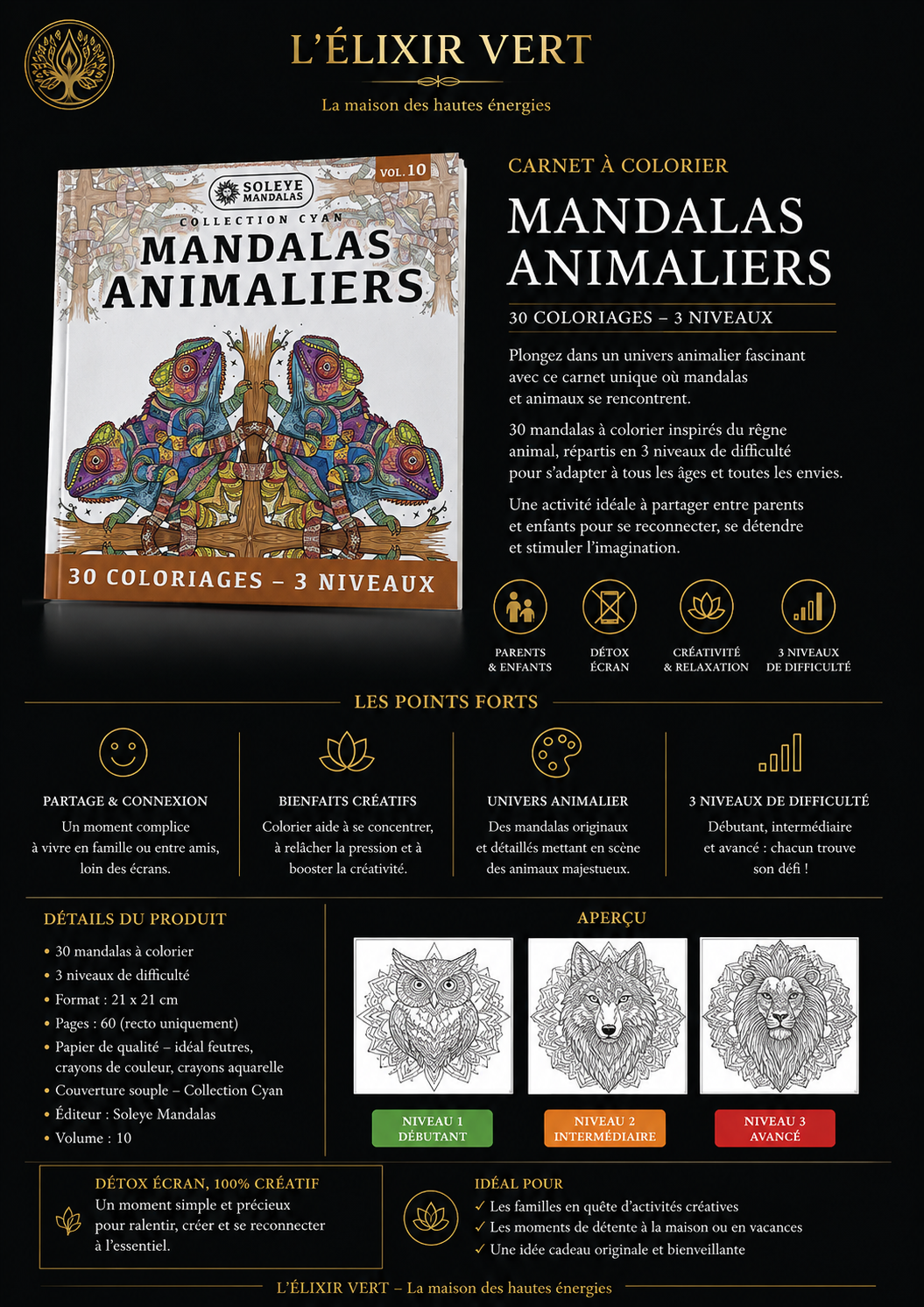 Mandalas ANIMALIERS