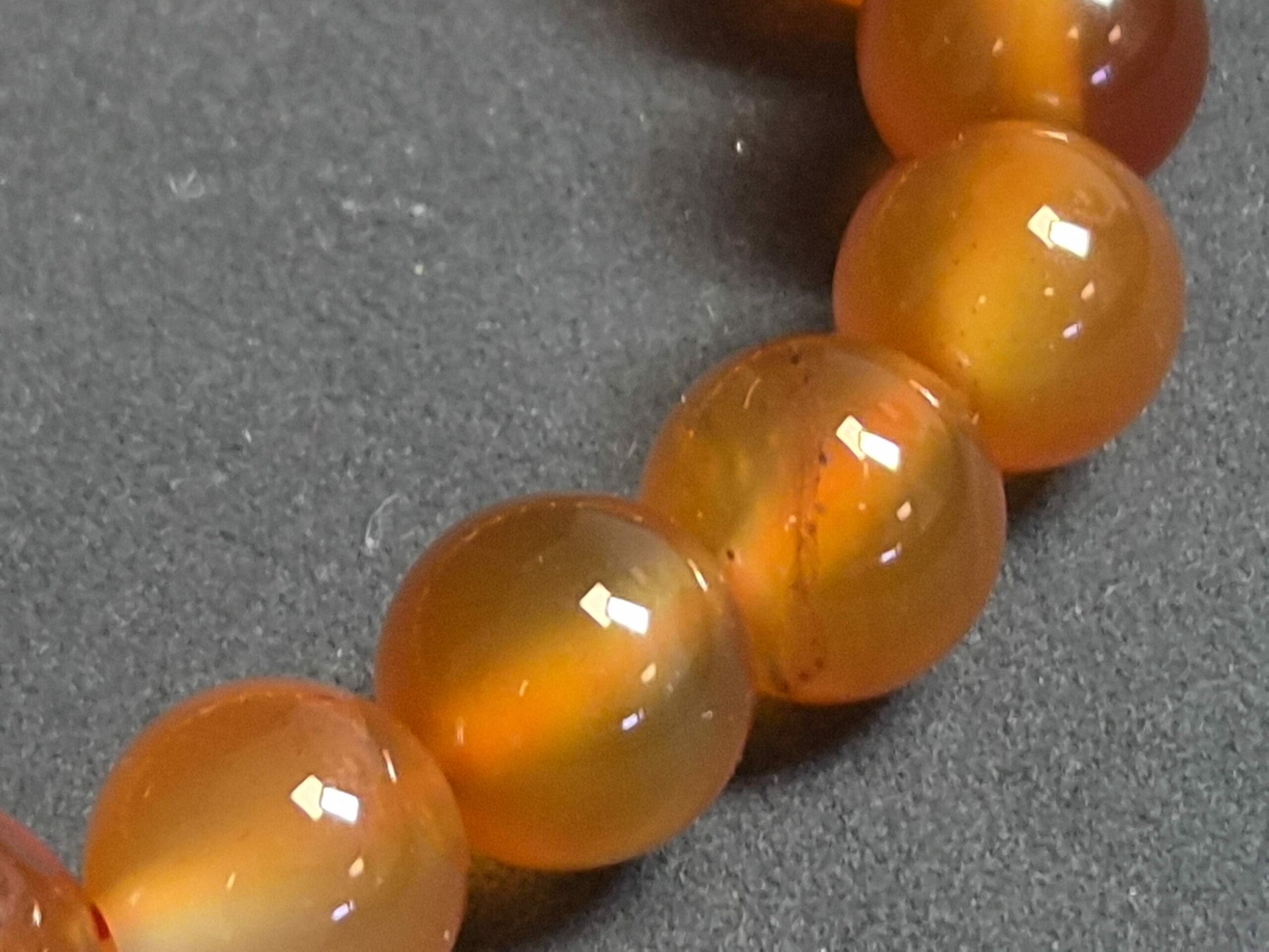 Bracelet Cornaline – Perles 8 mm