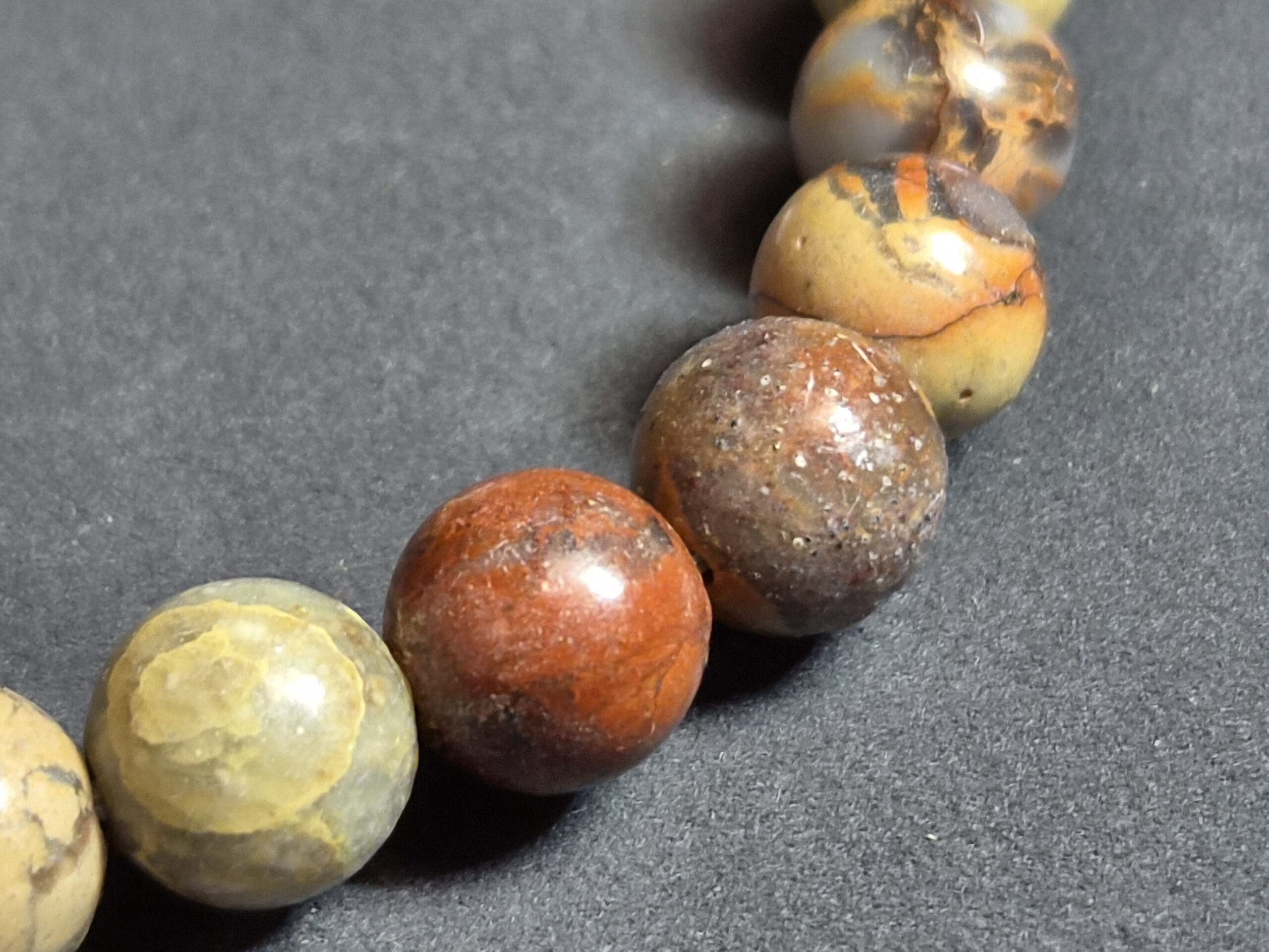 Bracelet Jaspe Léopard – Perles 8 mm