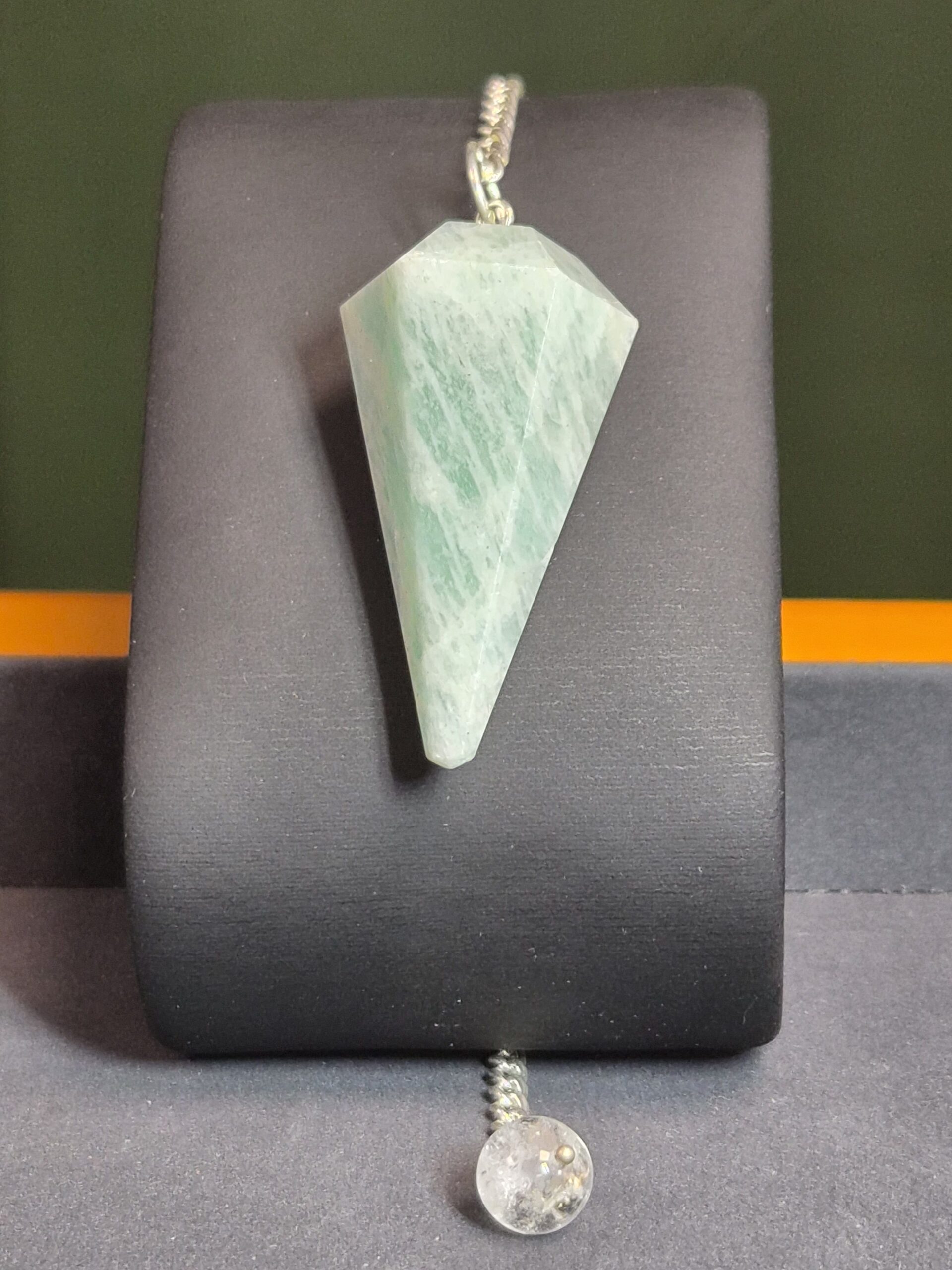 Pendule HEXAGONAL — Amazonite du Pérou A