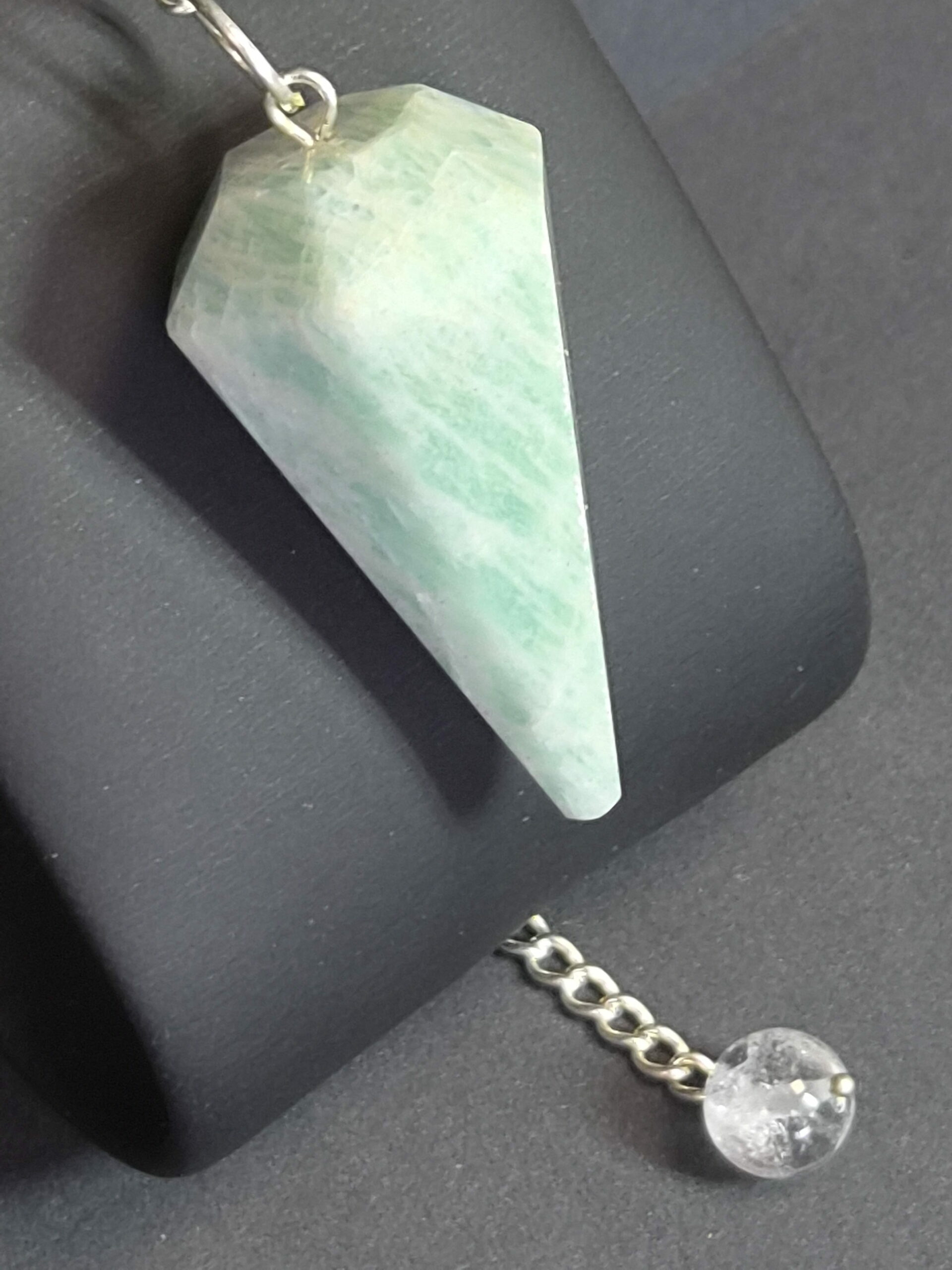 Pendule HEXAGONAL — Amazonite du Pérou A
