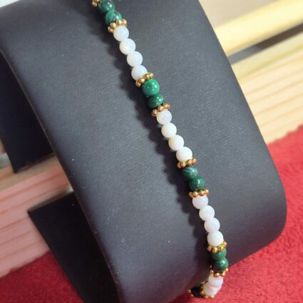 Bracelet Elye Doré – Nacre & Malachite