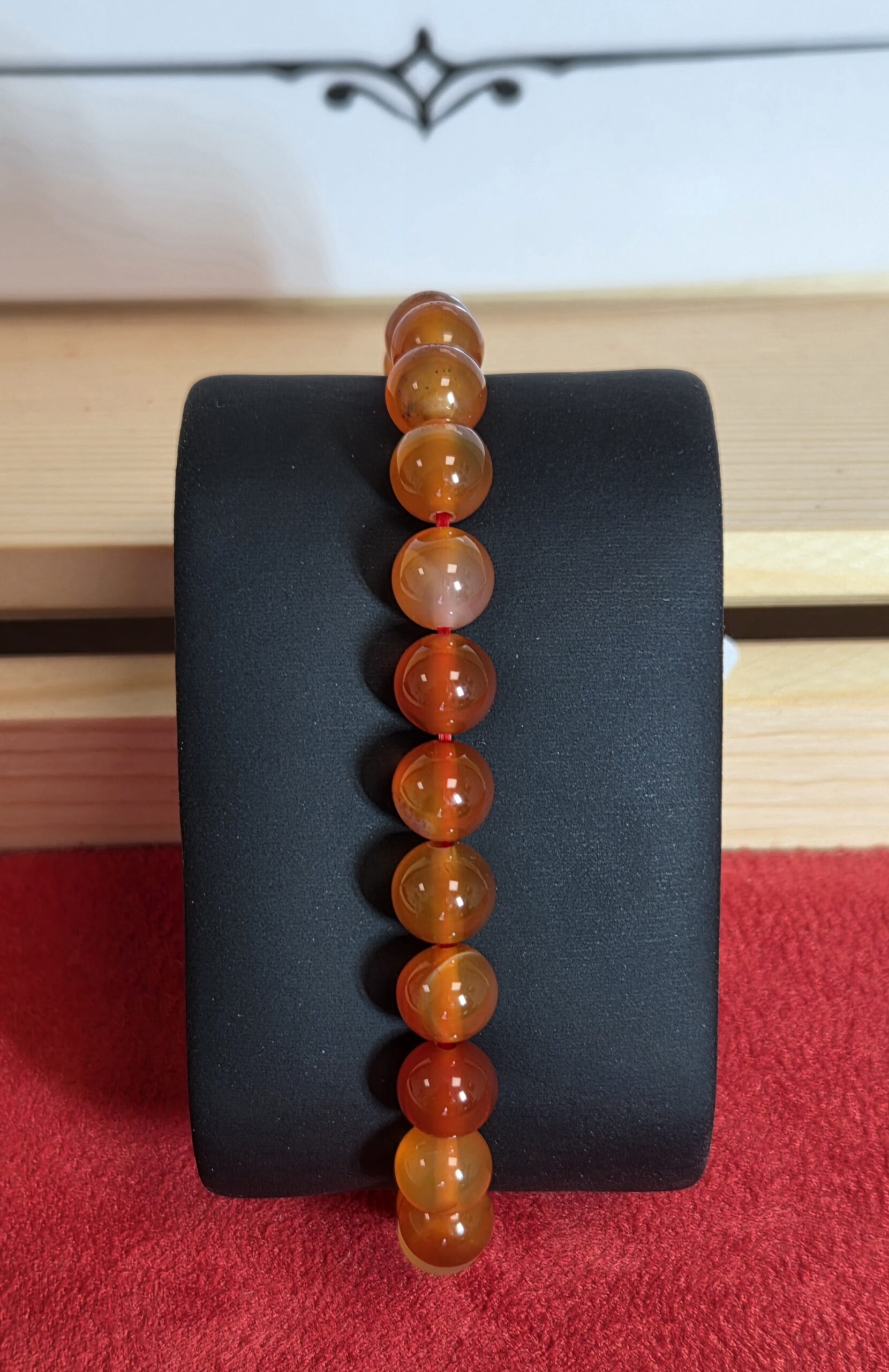 Bracelet Cornaline – Perles 8 mm
