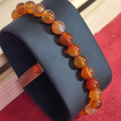 Bracelet Cornaline – Perles 8 mm