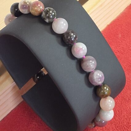 Bracelet Tourmaline Multicolore – 8 mm