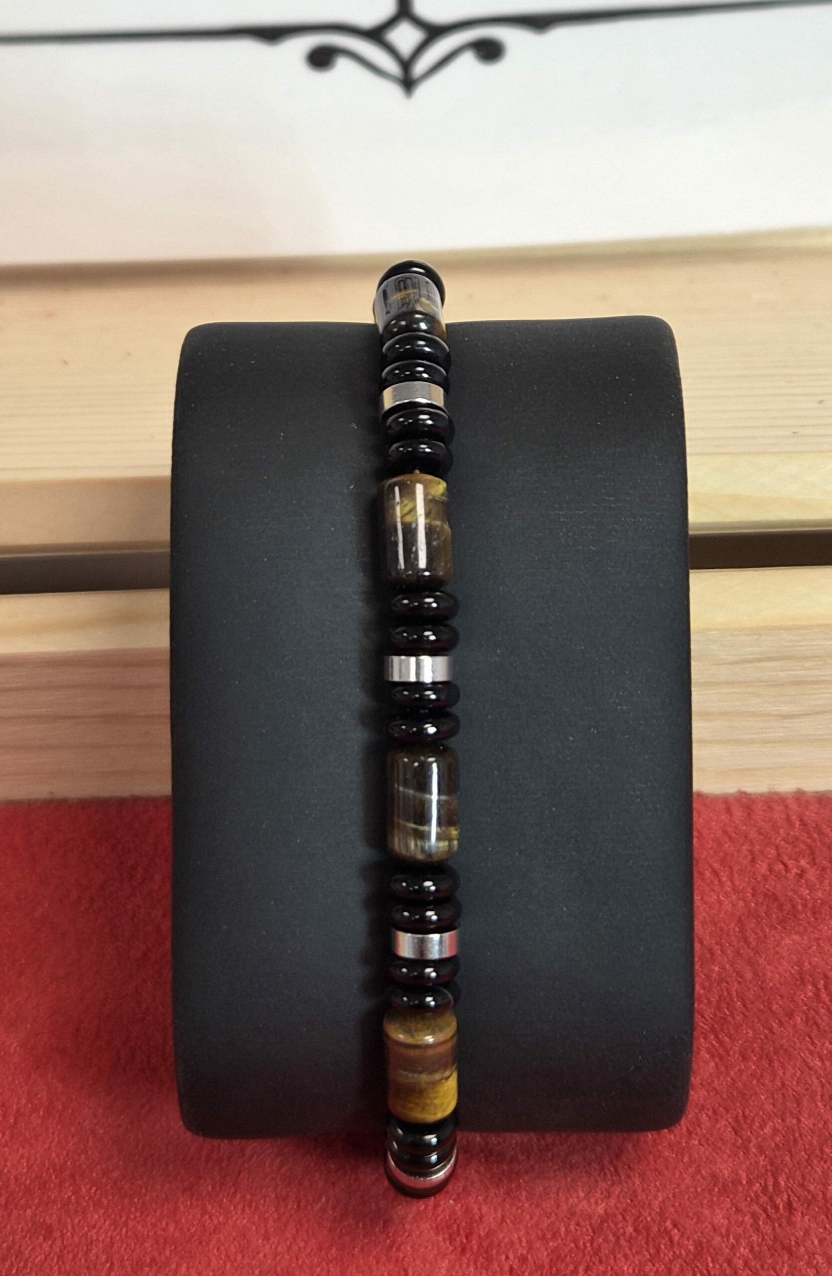 Bracelet Nemo Argenté – Obsidienne Noire & Œil de Tigre AA