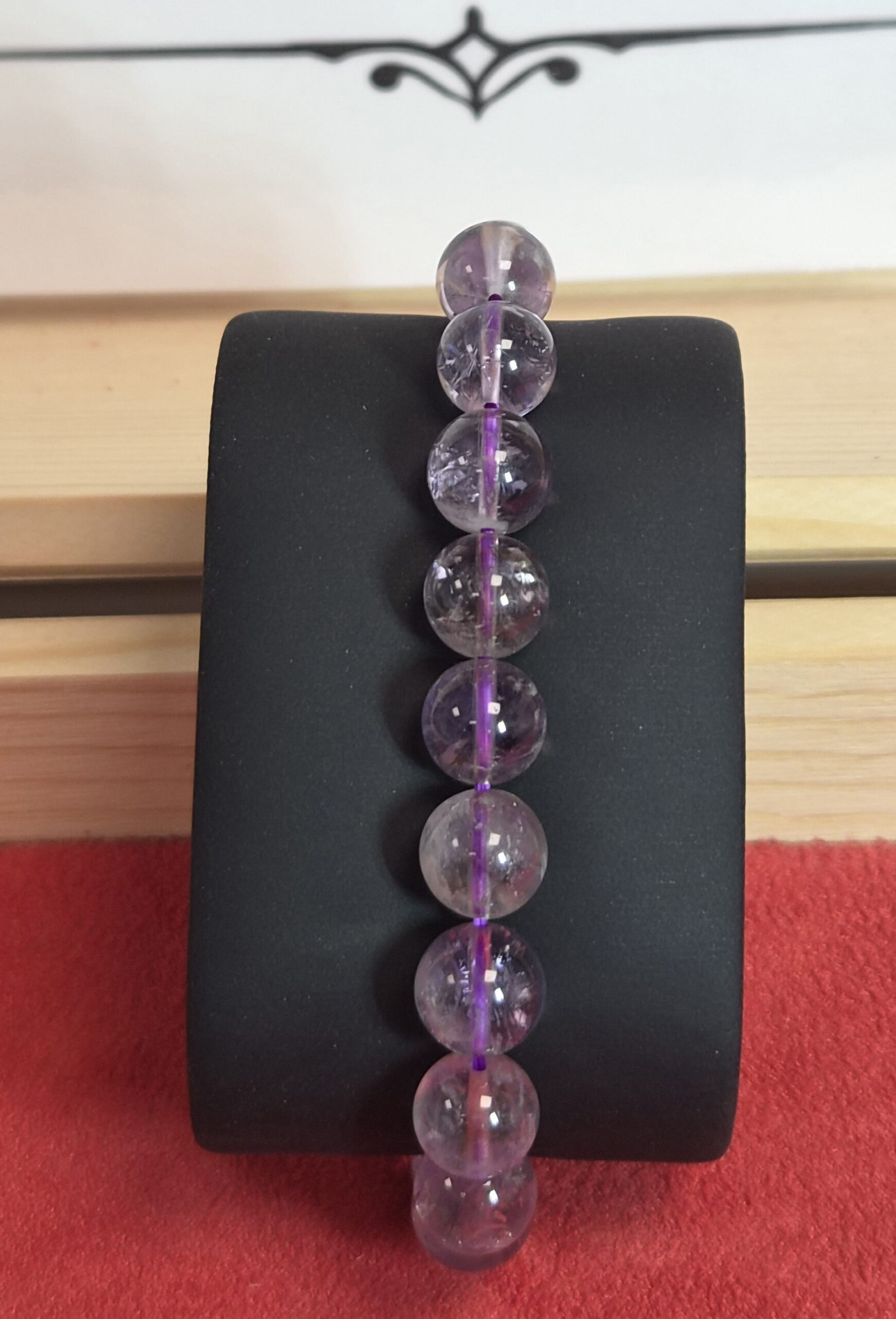Bracelet Améthyste Claire du Brésil – Perles de 10 mm