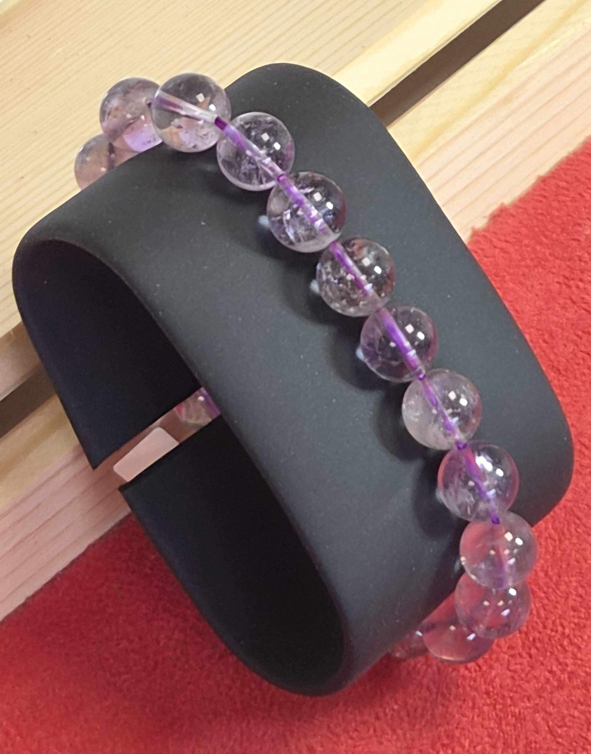 Bracelet Améthyste Claire du Brésil – Perles de 10 mm