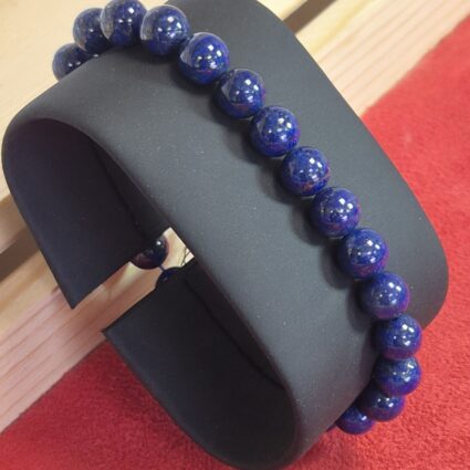 Bracelet boule 08mm lapis lazuli AA