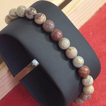 Bracelet Jaspe Bleu – Perles 8 mm