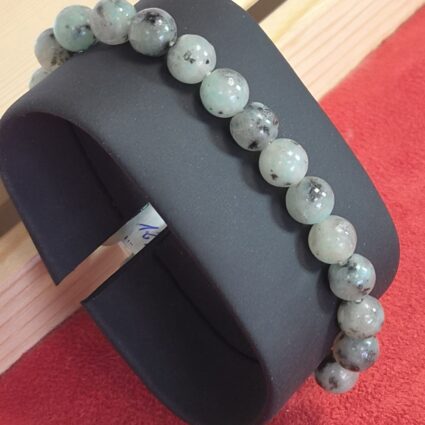 Bracelet Jaspe Kiwi – Perles 8 mm