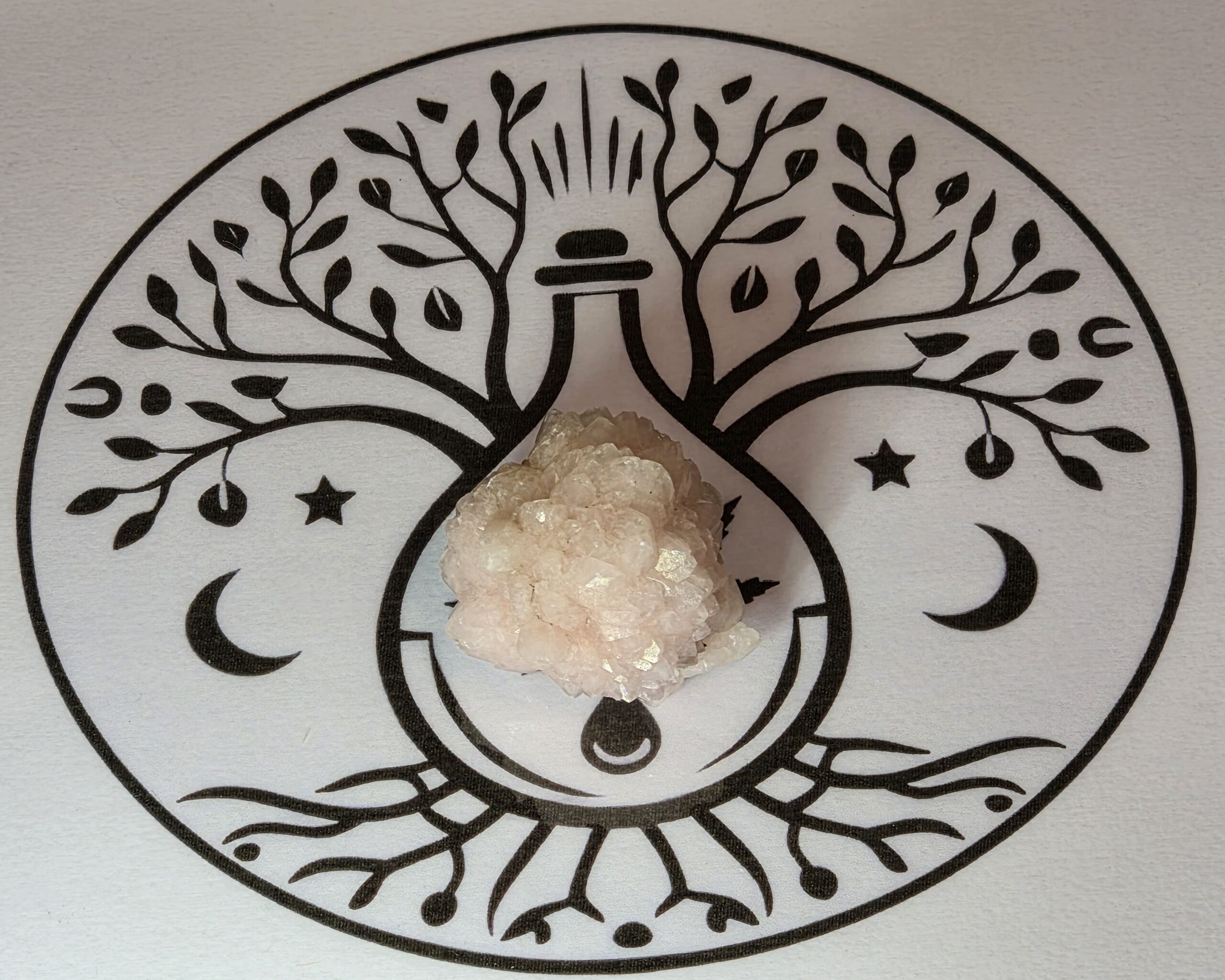 Pierre brute — Quartz rose cristallisé A