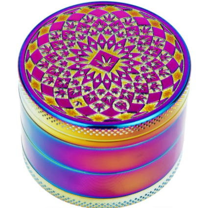 Grinder Fire-Flow Rainbow Icy Leaf 50 mm